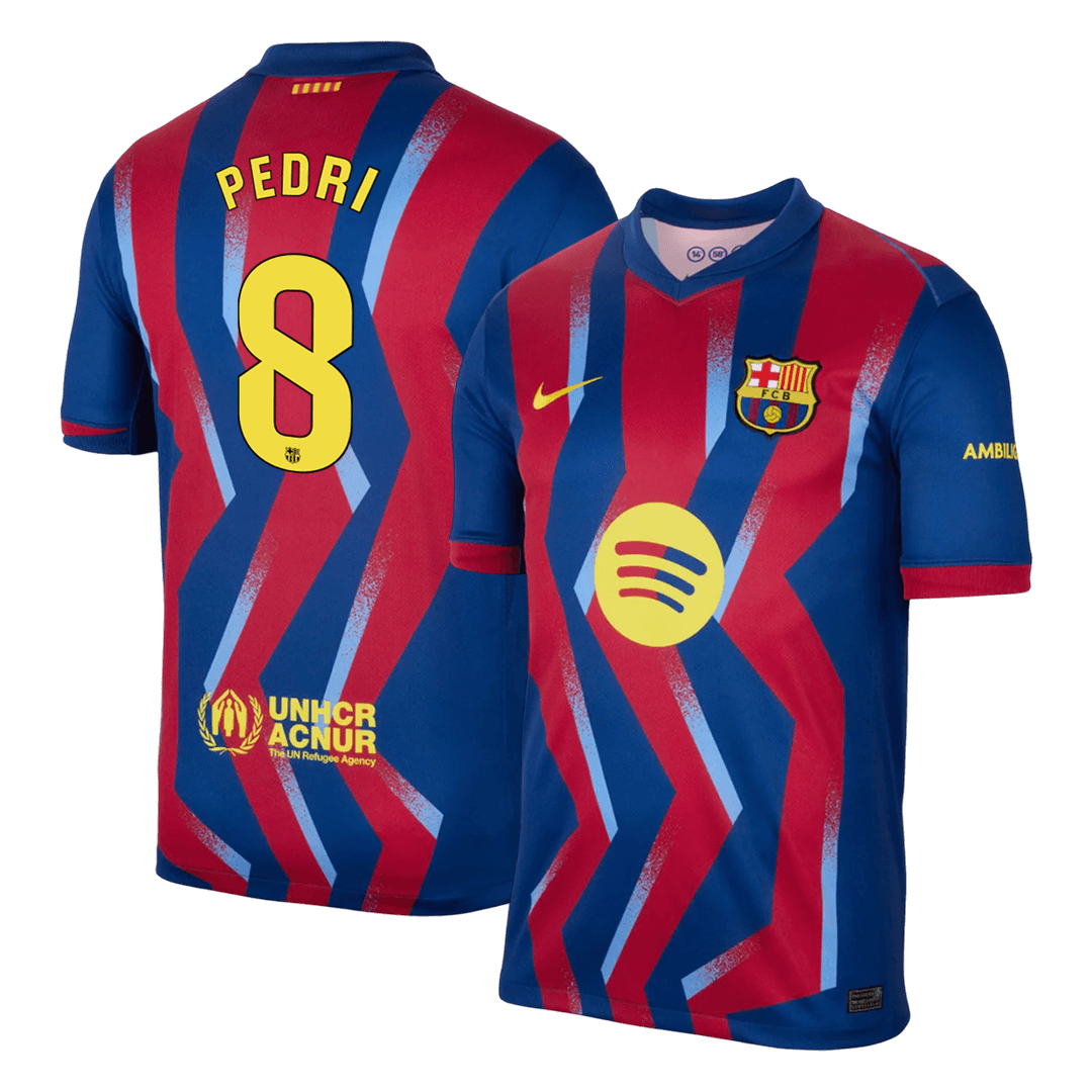 PEDRI #8 Barcelona Negyedik Mez 2025/26 Piros&Kék