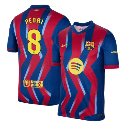 PEDRI #8 Barcelona Negyedik Mez 2025/26 Piros&Kék
