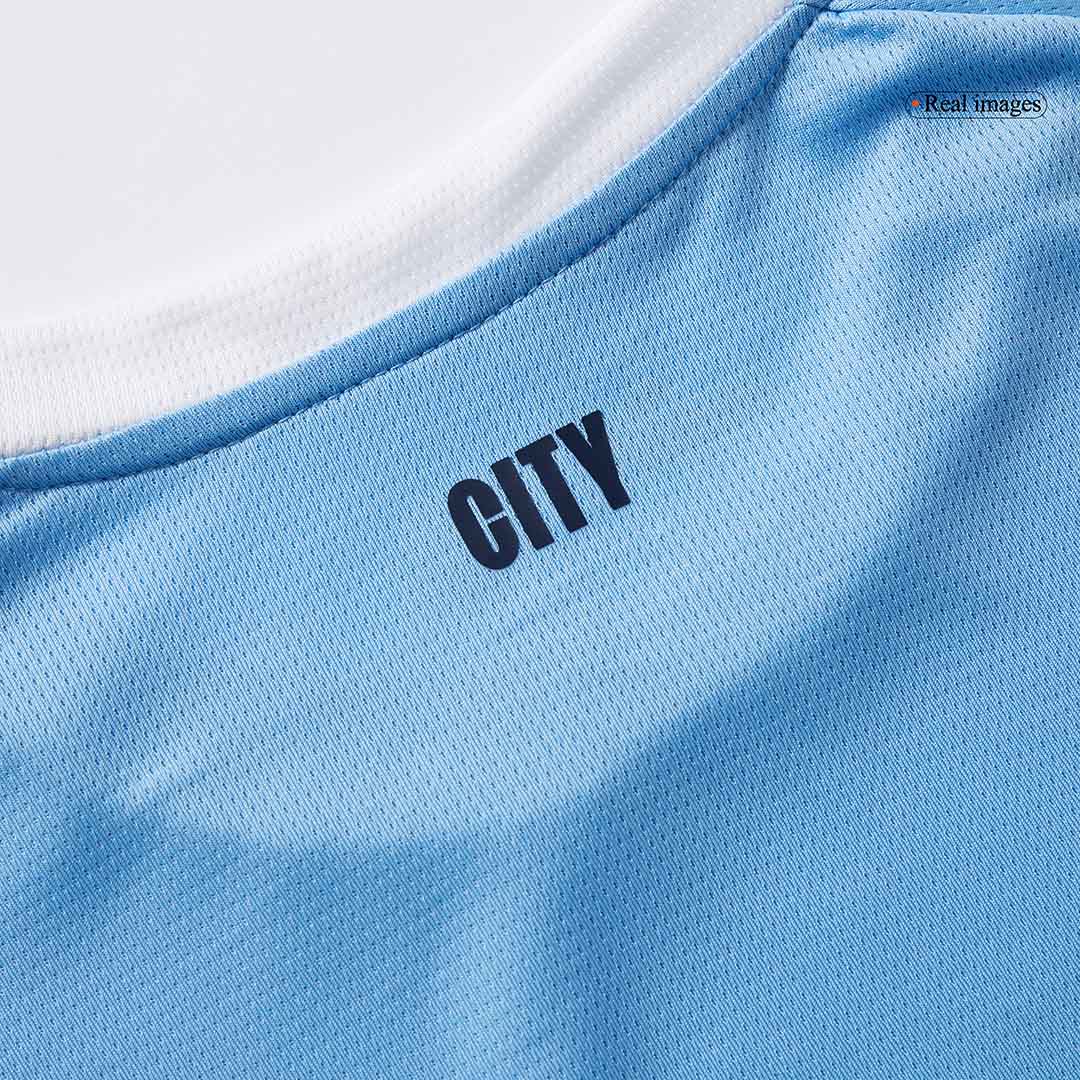 Manchester City Otthon Hosszú Ujjú Soccer Mez 2025/26 Kék
