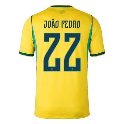 JOÃO PEDRO #22 Brazil Hazai Mez 2026 Sárga