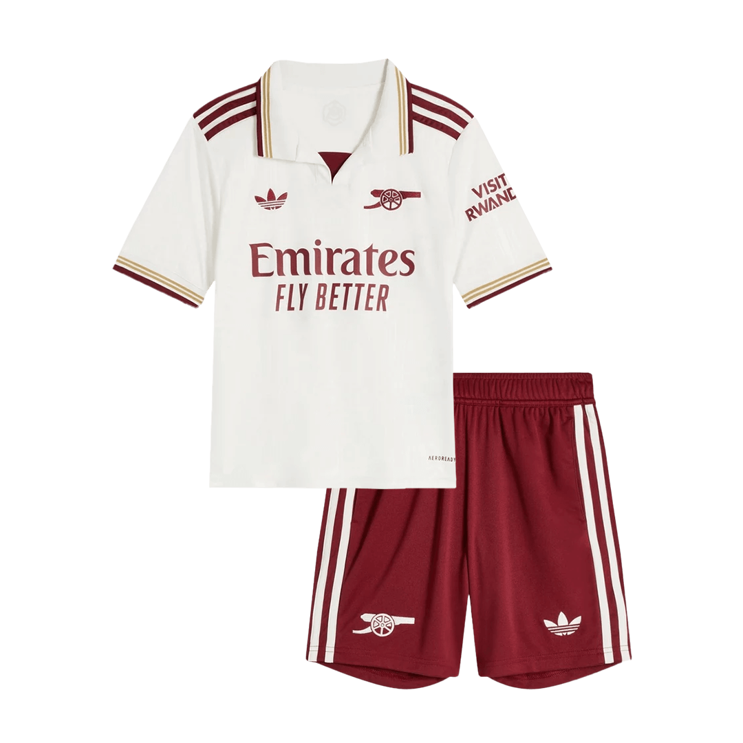 Gyerek Arsenal 
 Idegenbeli Harmadik 
Mez 
 
2025/26 
 Fehér