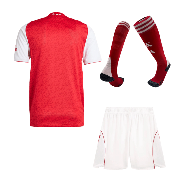 Játékos Arsenal Otthon Mez Szett (Mez + Nadrág + Zokni) 2025/26-Piros