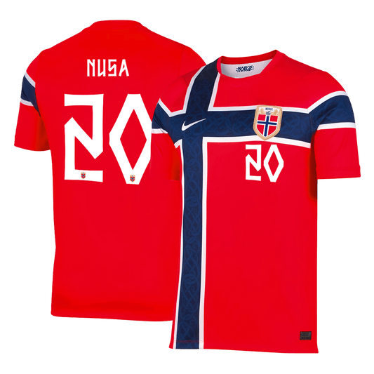NUSA #20 Norway Hazai Világbajnoki Mez 2026 Piros