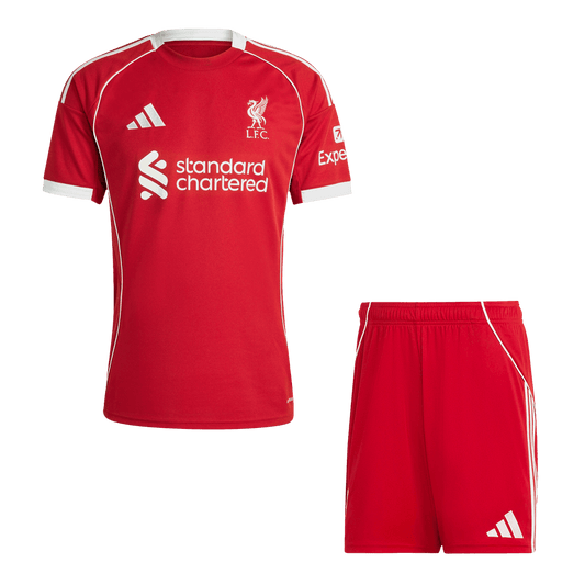 Liverpool Otthon Mez Szett (Mez + Nadrág) 2025/26-Piros