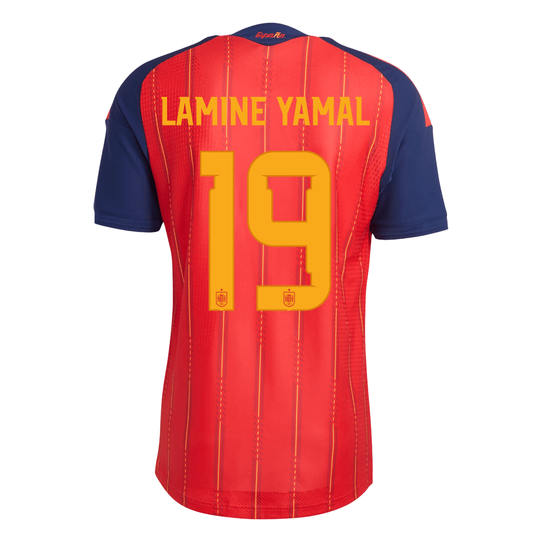 LAMINE YAMAL #19 Spain Játékos Verzió Hazai Világbajnoki Mez 2026 Piros