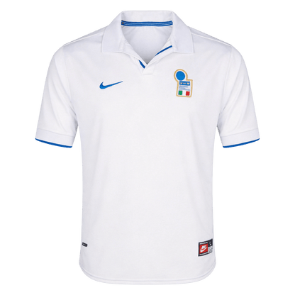 Italy Idegenbeli Retro Futball Mez 1998 Fehér