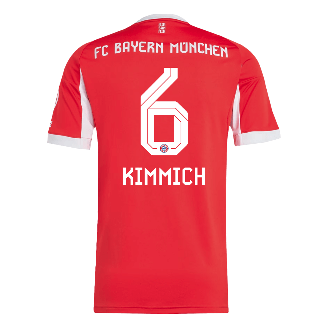 KIMMICH #6 Bayern Munich
 Otthon Futball Mez 2025/26 Piros