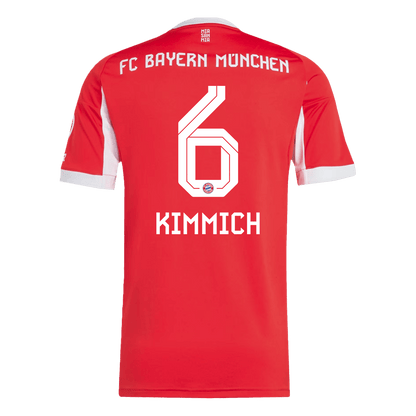 KIMMICH #6 Bayern Munich
 Otthon Futball Mez 2025/26 Piros