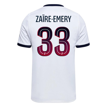 ZAÏRE-EMERY #33 PSG Idegenbeli Mez 2026/27 Fehér