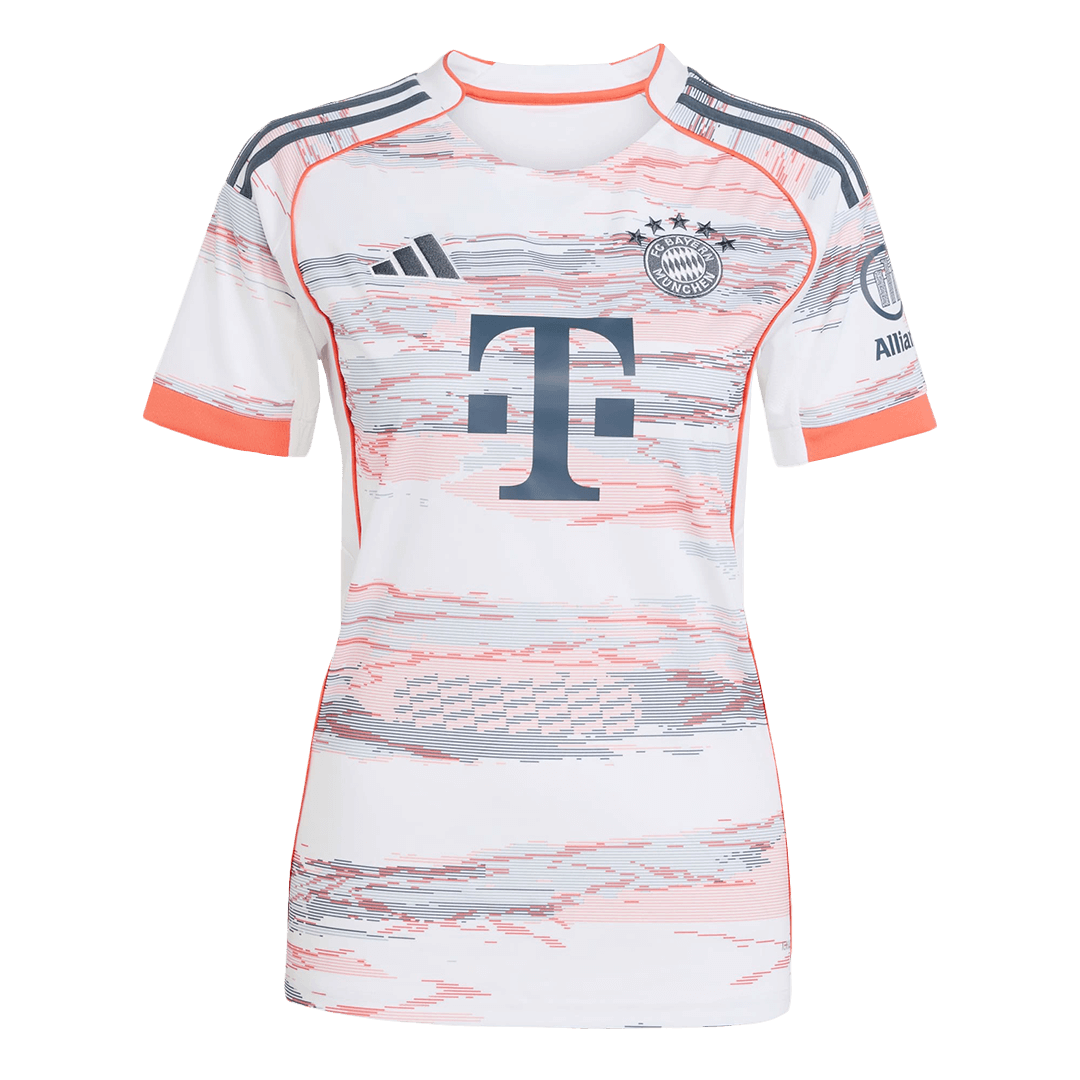 Women's Bayern Munich Idegenbeli Soccer Mez 2025/26 Fehér