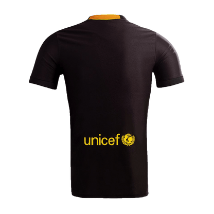 Barcelona Idegenbeli Harmadik Retro Futball Mez 2013/14 Fekete