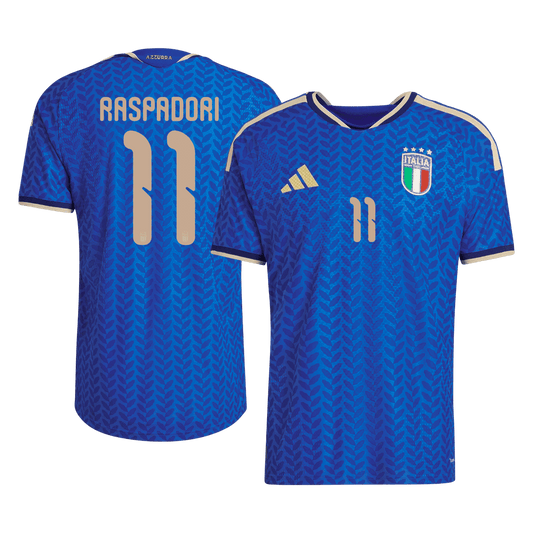 RASPADORI #11 Italy Játékos Verzió Hazai World Cup Mez 2026 Kék