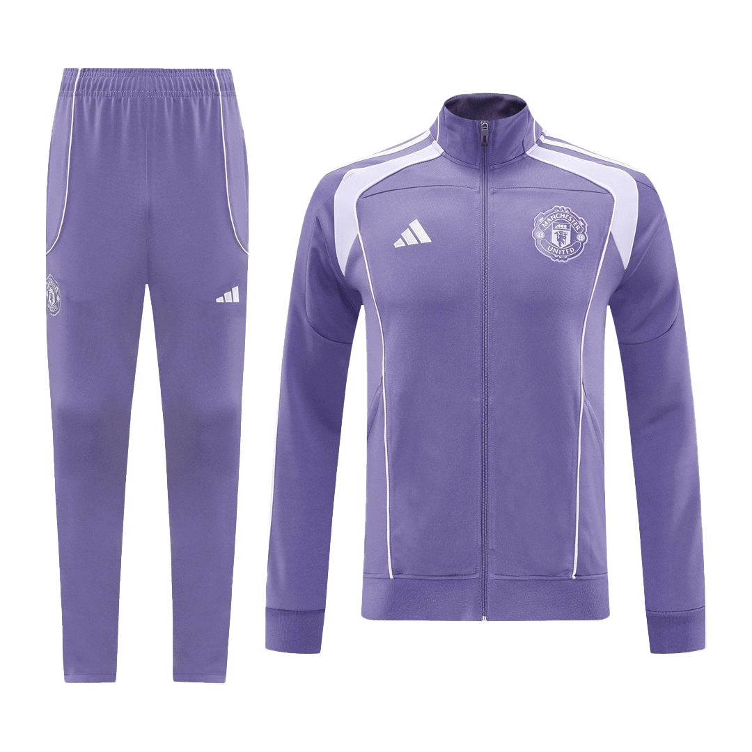 Manchester United Kabát Szett (Dzseki + Nadrág) Edzés Dzseki 2025/26 Lila