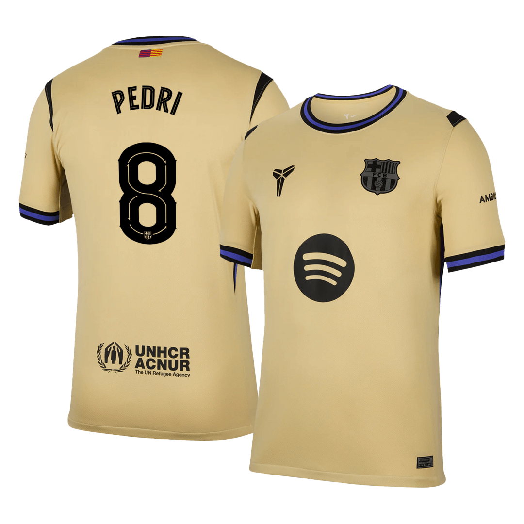 PEDRI #8 Barcelona 
 Idegen 
 Futball Mez 
2025/26 
 Sárga 
 
 
- UCL