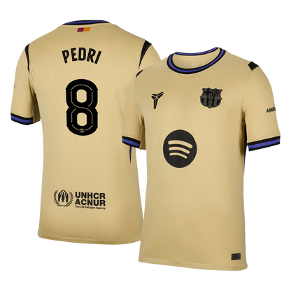 PEDRI #8 Barcelona 
 Idegen 
 Futball Mez 
2025/26 
 Sárga 
 
 
- UCL