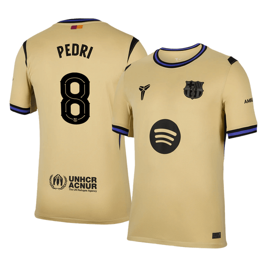 PEDRI #8 Barcelona 
 Idegen 
 Futball Mez 
2025/26 
 Sárga 
 
 
- UCL