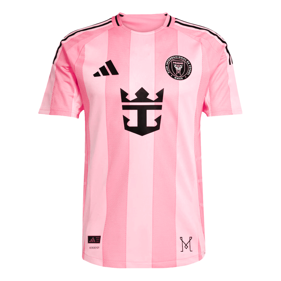 MESSI #10 Hiteles Inter Miami CF Otthoni Soccer Mez 2025 Rózsaszín