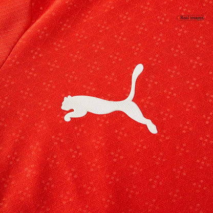 RONALDO #7 Portugal Játékos Otthon Mez 2025 Piros