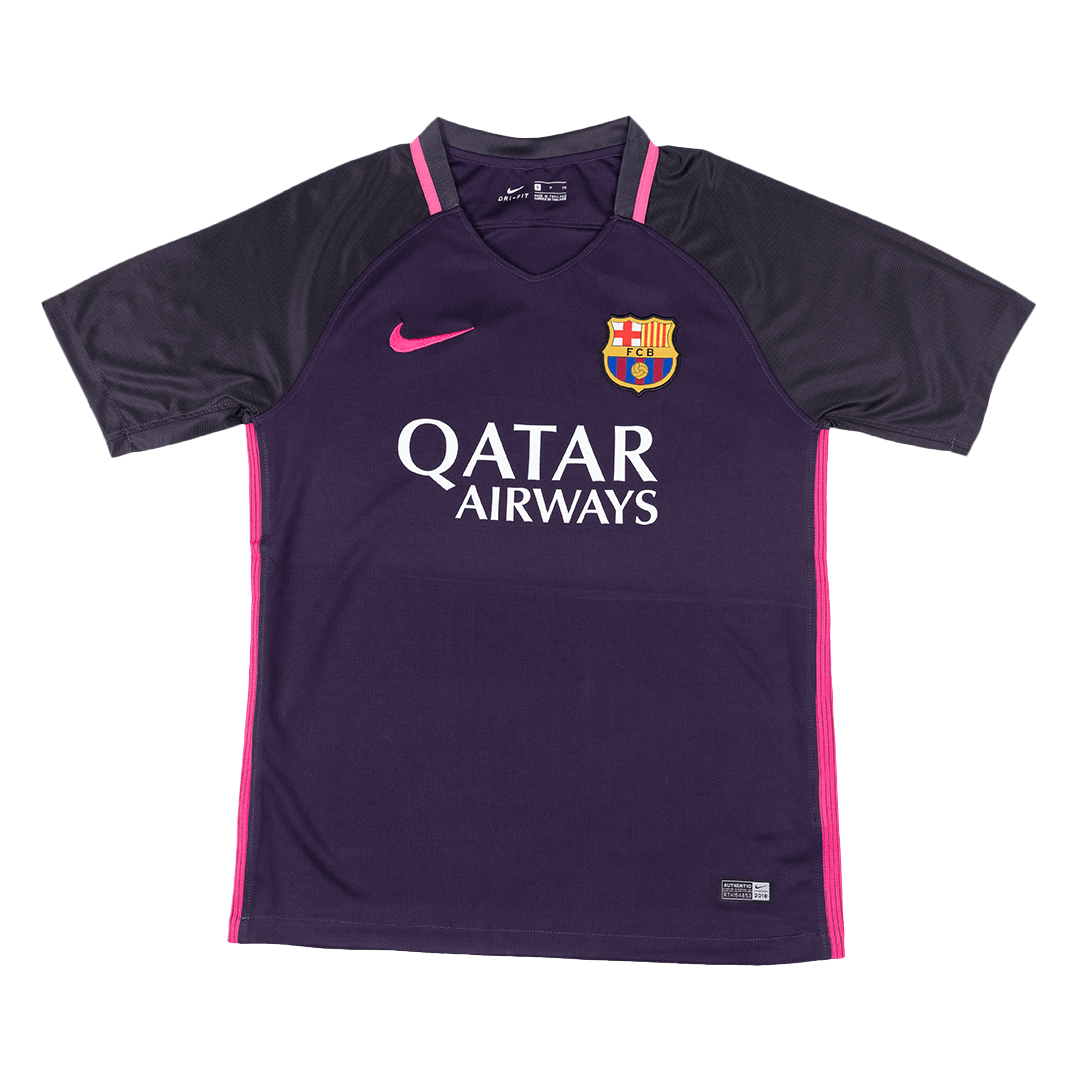 Barcelona Idegenbeli Retro Futball Mez 2016/17 Lila