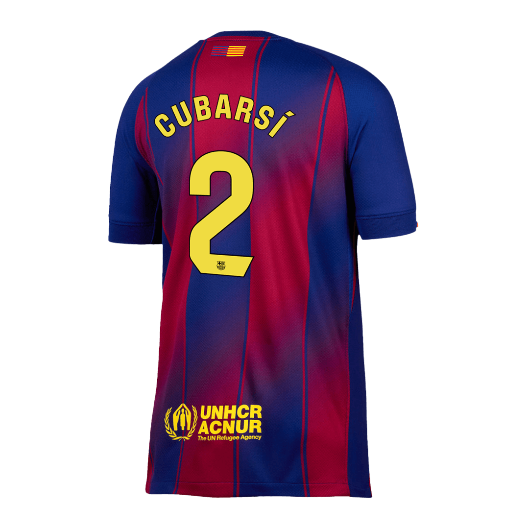 CUBARSÍ #2 Barcelona Otthon Soccer Mez 2025/26 Piros&Kék