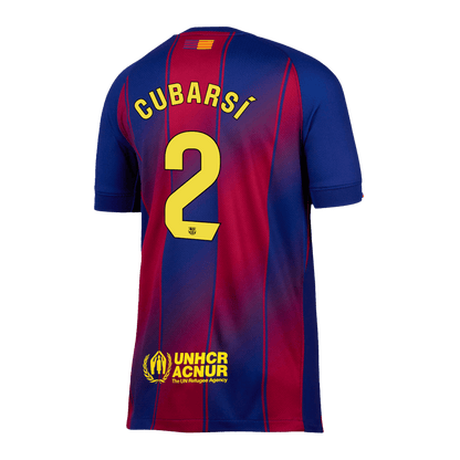 CUBARSÍ #2 Barcelona Otthon Soccer Mez 2025/26 Piros&Kék