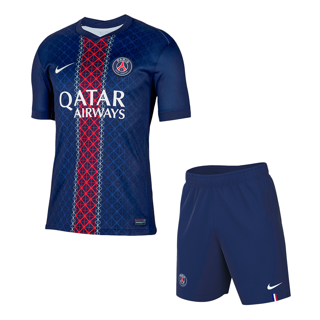 PSG Otthon Soccer Mez Készlet(Mez+Rövidnadrág) 2025/26 Haditengerészet