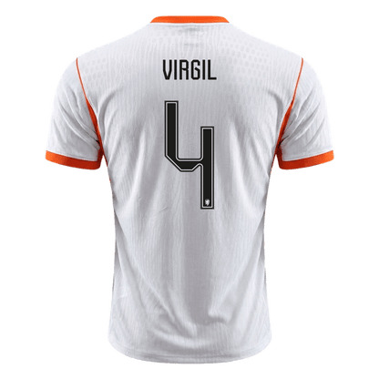 VIRGIL #4 Netherlands Játékos Verzió Idegenbeli Mez Világbajnoki 2026 Fehér