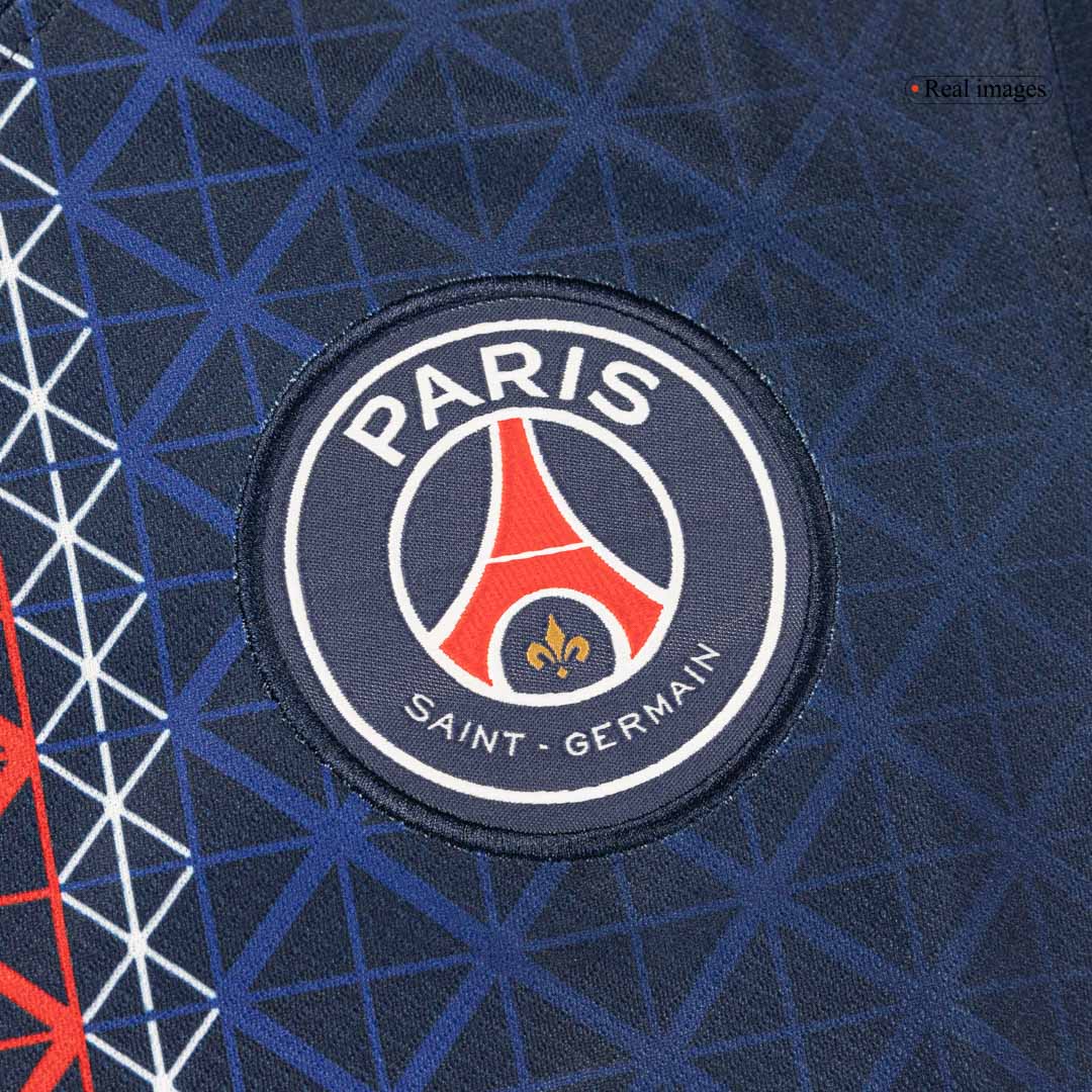 【Szuper Jó Minőségű】B.BARCOLA #29 PSG Otthon Soccer Mez 2025/26 Haditengerészet
