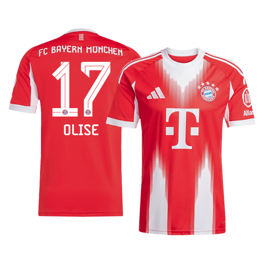 OLISE #17 Bayern Munich Otthon Mez 2025/26 Piros