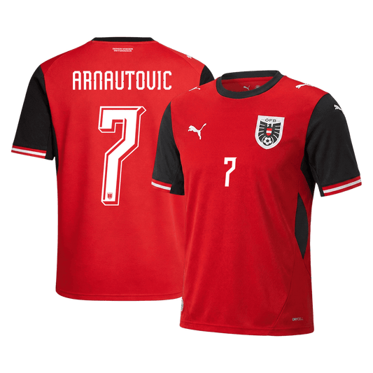 ARNAUTOVIC #7 Austria Hazai Mez Világbajnoki 2026 Piros