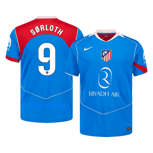 SØRLOTH #9 Atletico Madrid Harmadik Mez 2025/26 Kék