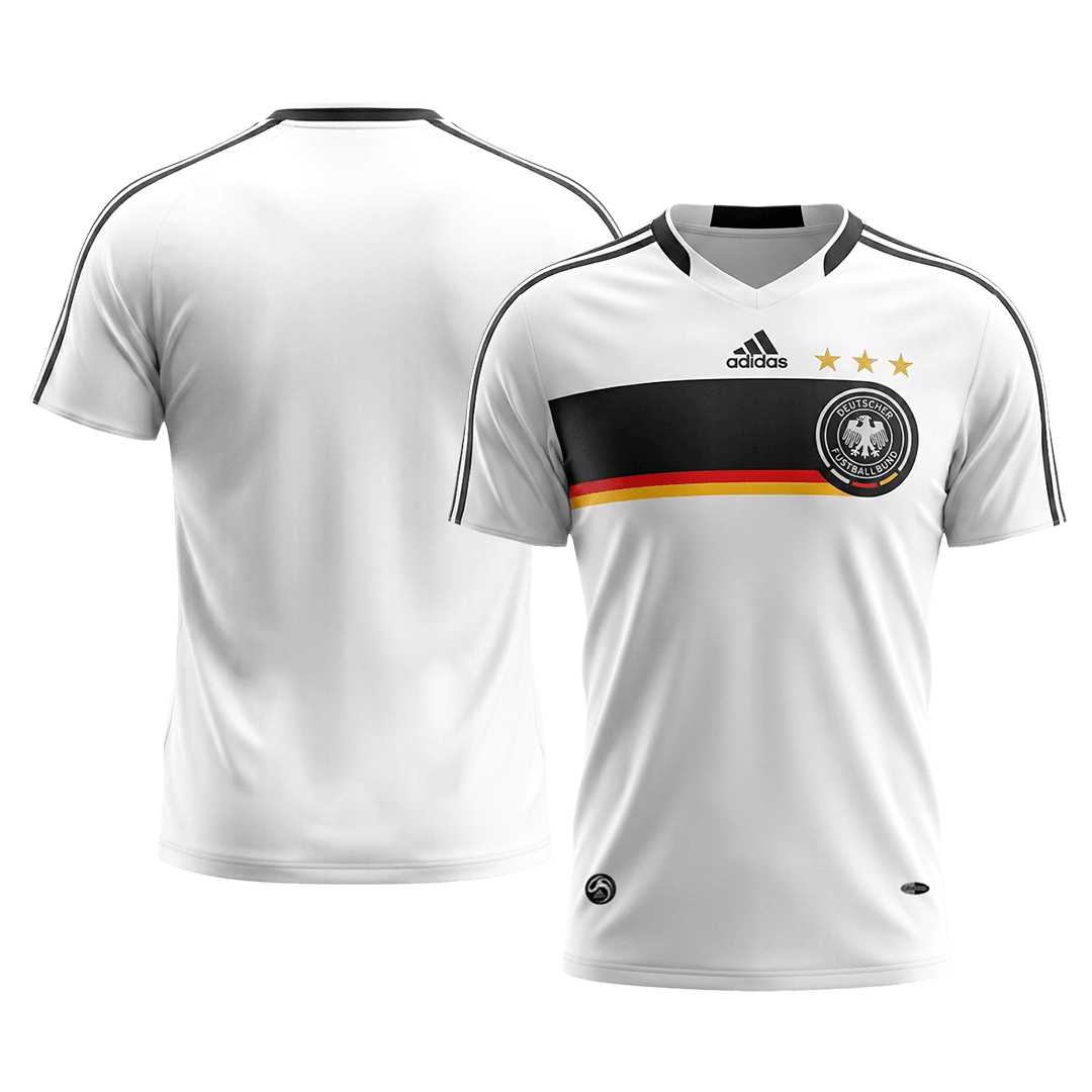 Germany Hazai Retro Futball Mez 2008 Fehér