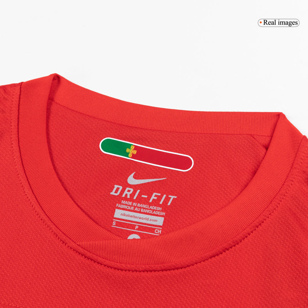 Portugal Otthon Retro Futball Mez 2010 Piros