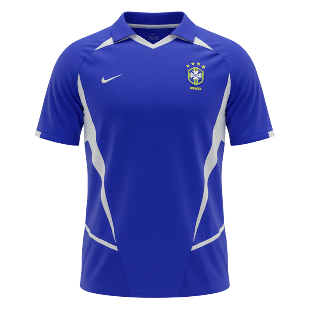 Brazil Idegenbeli Retro Futball Mez 2002 Kék 2025/26