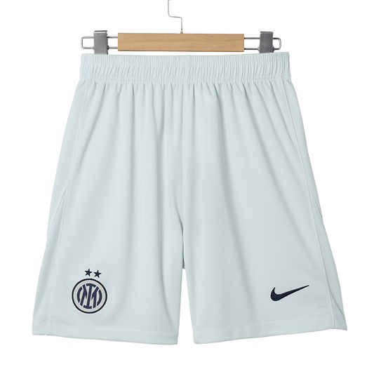 Inter Milan Idegenbeli Soccer Rövidnadrág 2025/26 Fehér