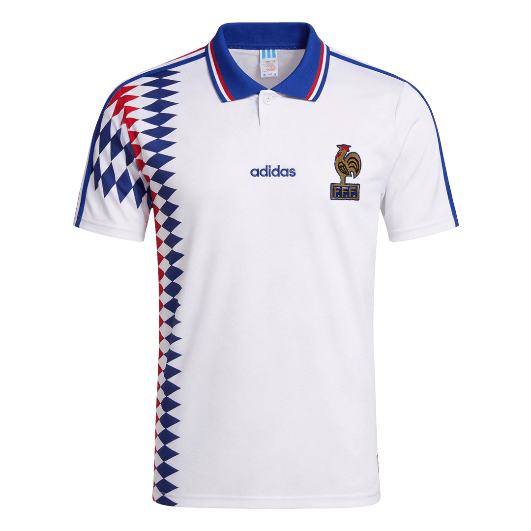 France Idegenbeli Retro Futball Mez 1994 Fehér