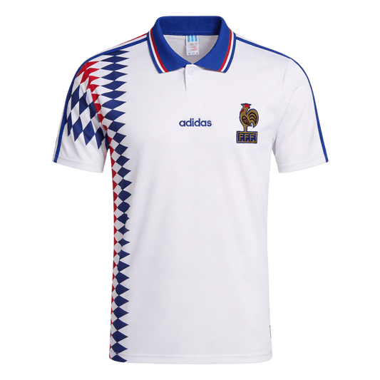 France Idegenbeli Retro Futball Mez 1994 Fehér