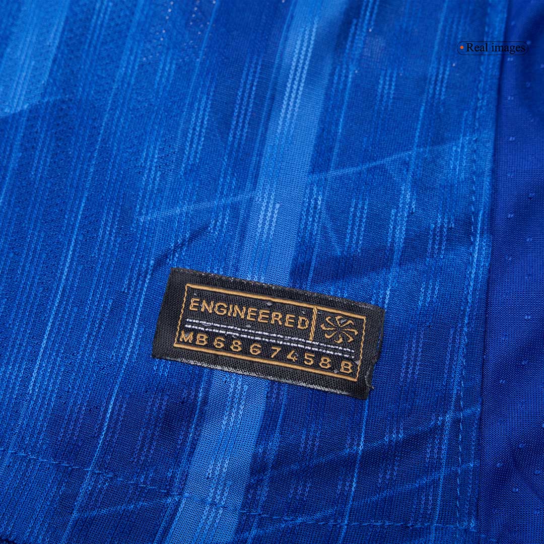 WORLD CHAMPIONS #25 Hiteles Chelsea Otthon Soccer Mez 2025/26 Kék - with chest badge