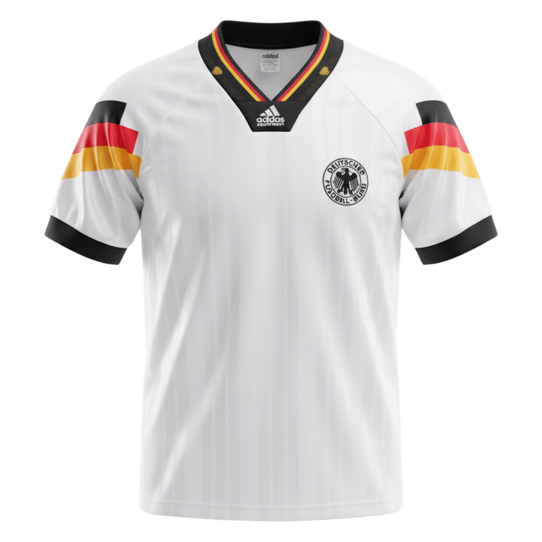Germany Hazai Retro Futball Mez 1992 Fehér 2025/26