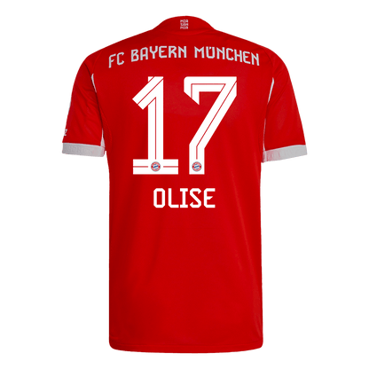 OLISE #17 Bayern Munich Játékos Otthon Mez 2025/26 Piros