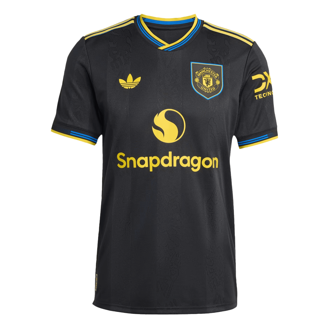 Manchester United Játékos  Idegenbeli Harmadik Mez 2025/26 Fekete