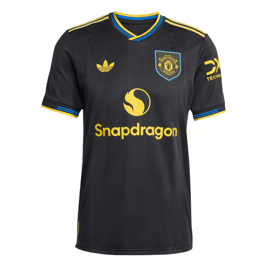 Manchester United Játékos  Idegenbeli Harmadik Mez 2025/26 Fekete