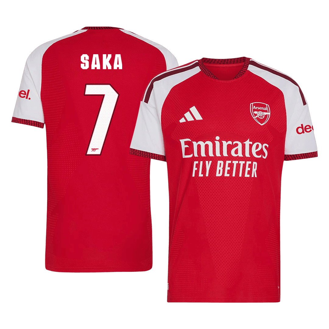 SAKA #7 Arsenal Játékos Verzió Hazai Mez 2026/27 Piros - UCL