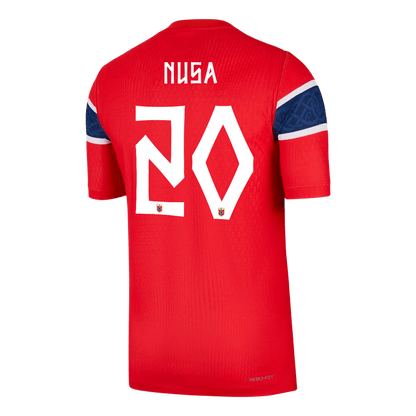 NUSA #20 Norway Játékos Verzió Hazai Világbajnoki Mez 2026 Piros