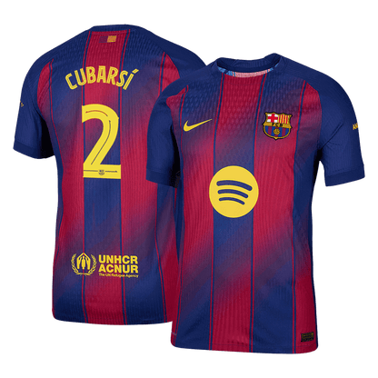 CUBARSÍ #2 Hiteles Barcelona Otthon Soccer Mez 2025/26 Piros&Kék - UCL