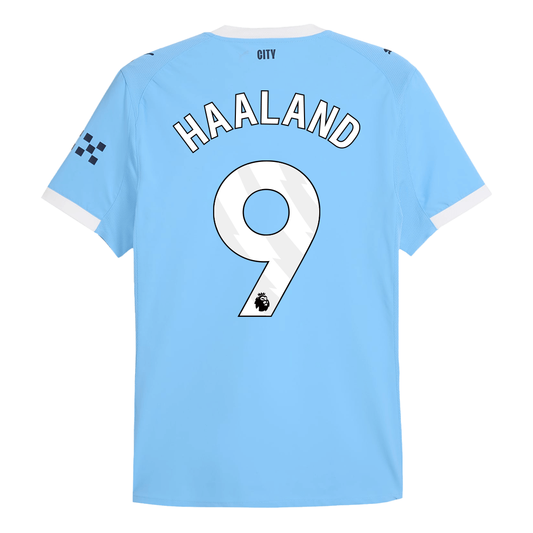 HAALAND #9 Manchester City Játékos Otthon Mez 2025/26 Kék