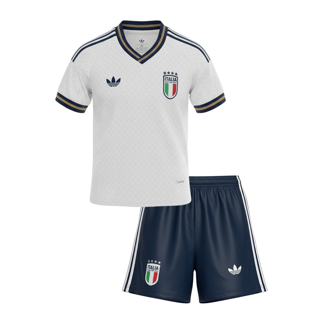 Italy Gyerek Idegenbeli Világbajnokság Mez Készlet(Mez+Nadrág) 2026 Fehér