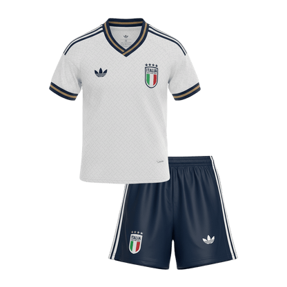 Italy Gyerek Idegenbeli Világbajnokság Mez Készlet(Mez+Nadrág) 2026 Fehér