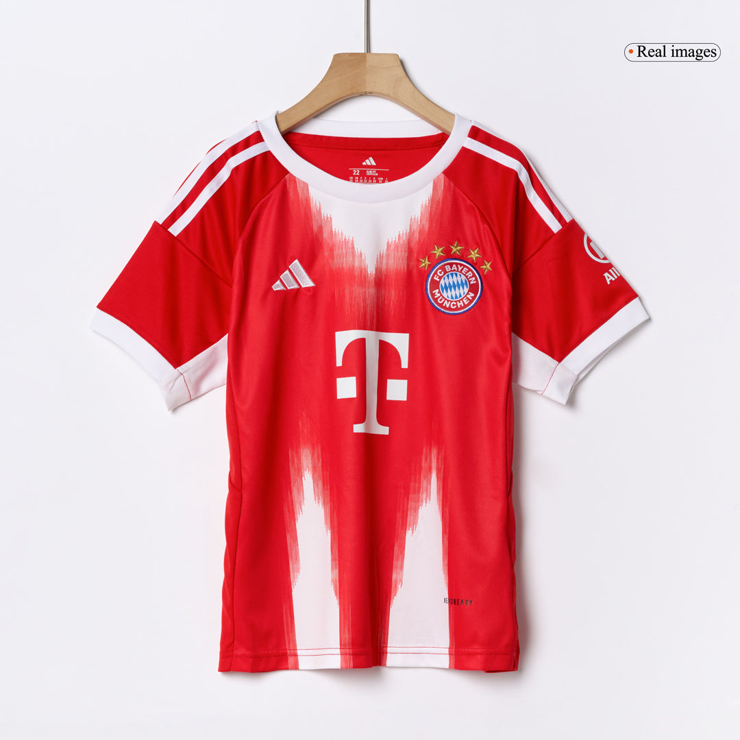Gyerekek   Bayern Munich Otthon Soccer Mez Készlet(Mez+Rövidnadrág) 2025/26 Piros