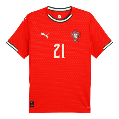 DIOGO J. #21 Portugal Otthoni Futball Mez 2025 Piros